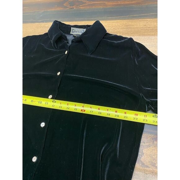 Campanie Internationale Express Rare Vintage Silk Velvet Oversized Buttoned - S - Picture 6 of 8